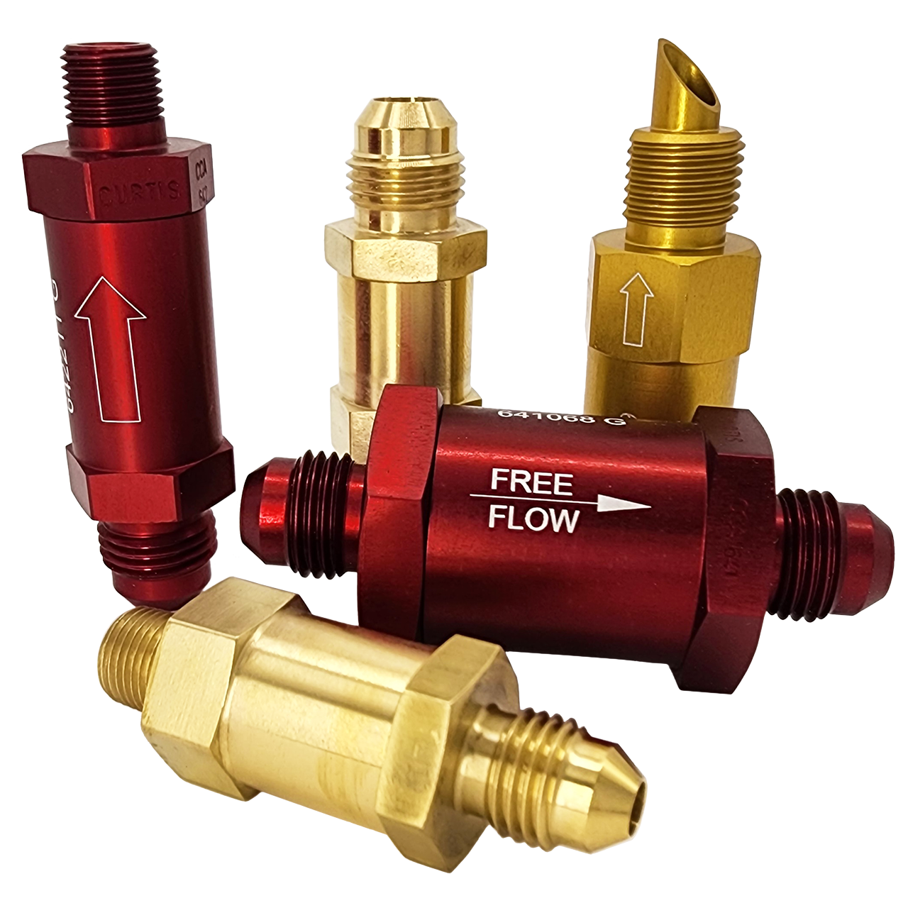 Curtis-Valves-Check-Flapper-Free-Flow-Oil-Drain-Valve-Grouping-aircraft-engine-components